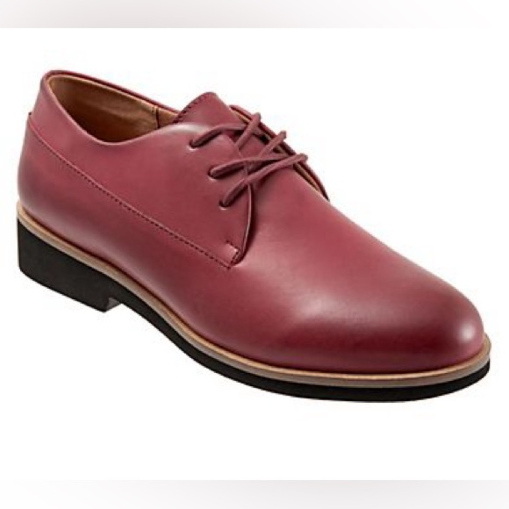 Softwalk Whitby Women's Shoes Dark Red Size 9 Oxford blood red leather - Picture 8 of 16